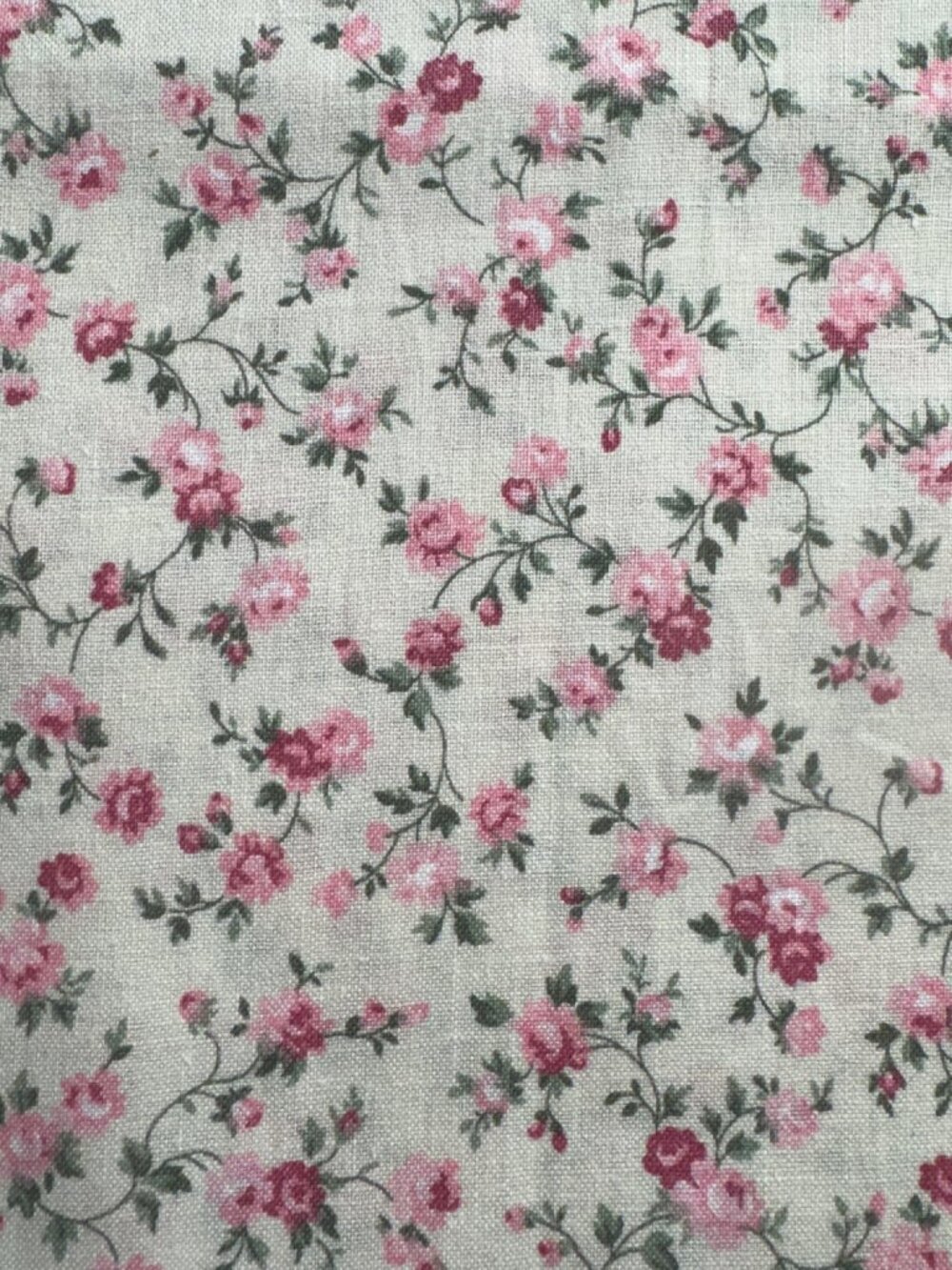 1 7/8 yards of Sweet Rose Calico Cotton Quilt Fabric #333